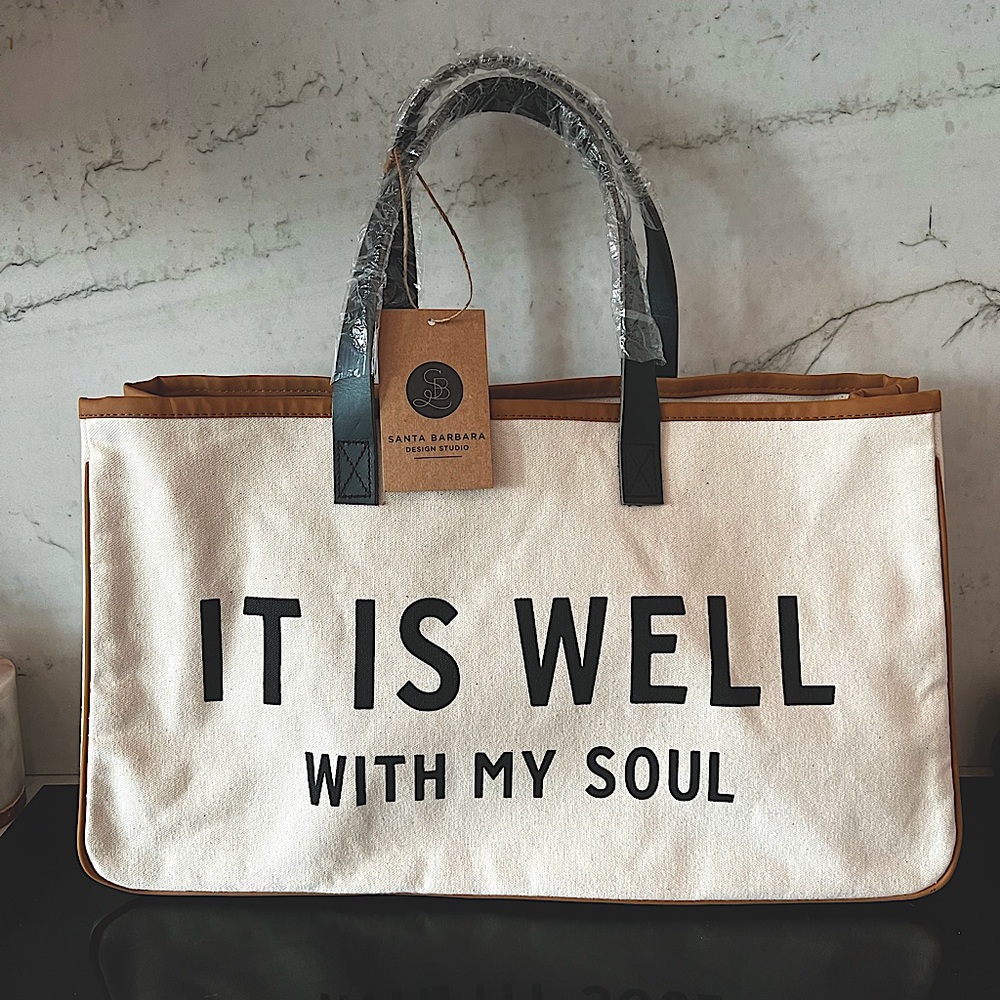 Santa Barbara Design Studio It Is Well Canvas Tote
